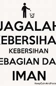 Slogan Kebersihan Adalah Sebagian Dari Iman